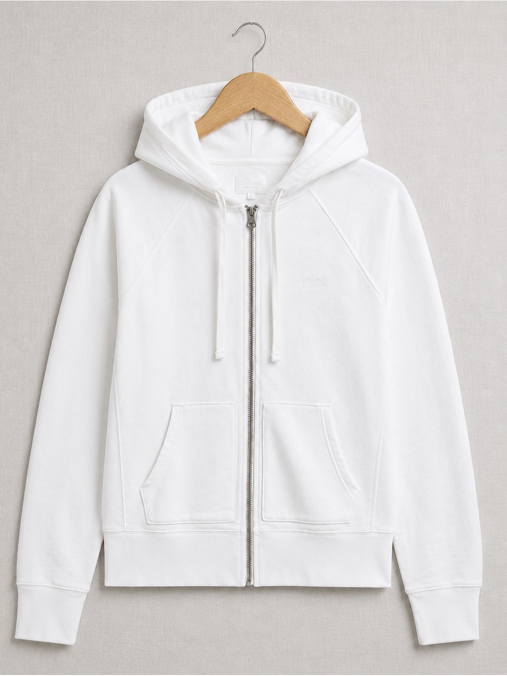 GAP White Zip-Up Hoodie